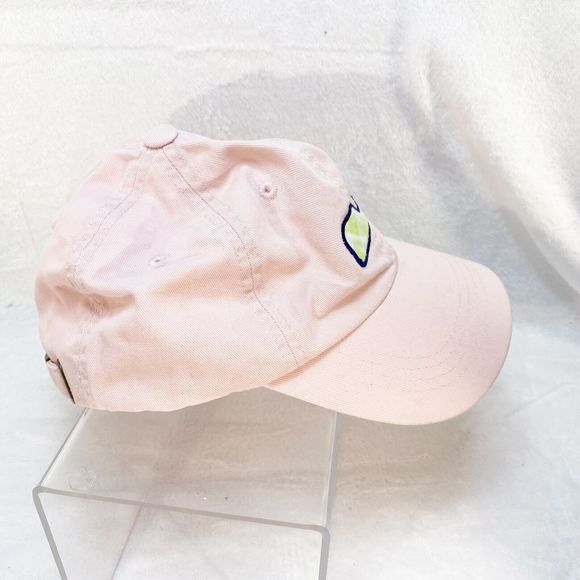 Vineyard Vines Women's Adjustable Baseball Cap Hat Powder Pink with Green Whale - Picture 4 of 8